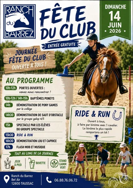 Fête du Club au Ranch du Barrez