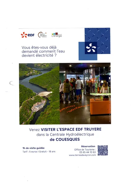Visite guidée de l'Espace EDF Truyère à Couesques