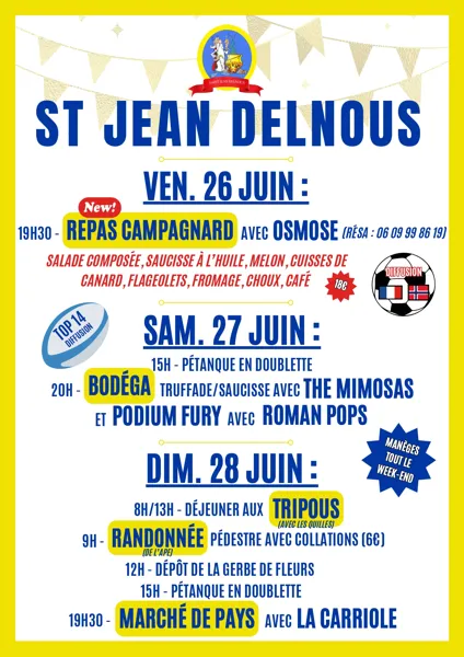 Fête Votive à Saint Jean-Delnous