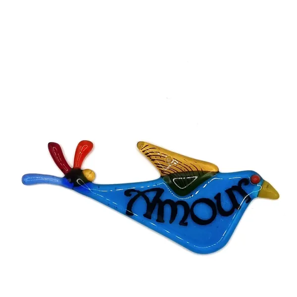 Verre fusionné fait main 