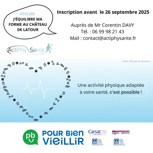 Atelier : j'équilibre ma forme