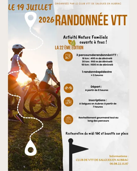 Rando des Boraldes VTT et pédestre, à Salgues