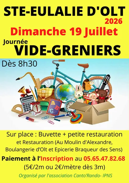 Vide Grenier à Ste Eulalie d'Olt