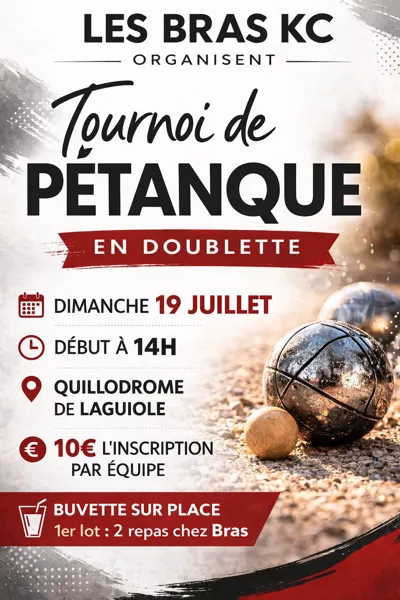 Tournoi de pétanque