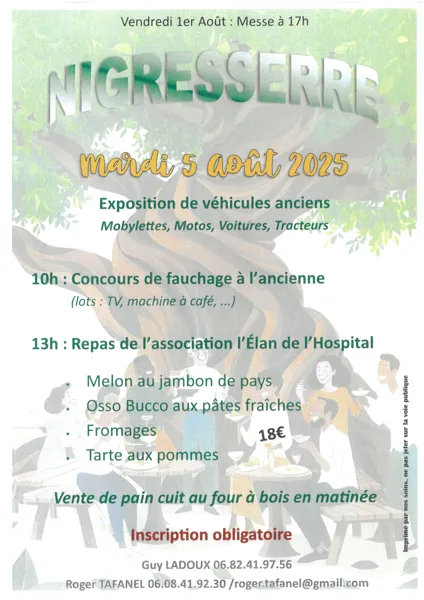 Concours de Fauchage à la faux à Nigresserre