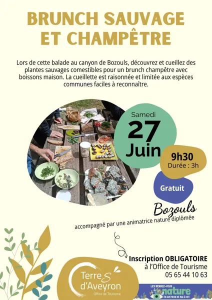Brunch sauvage et champêtre - ENS Bozouls