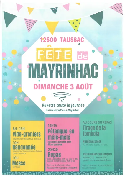 Fête du village de Mayrinhac de Taussac