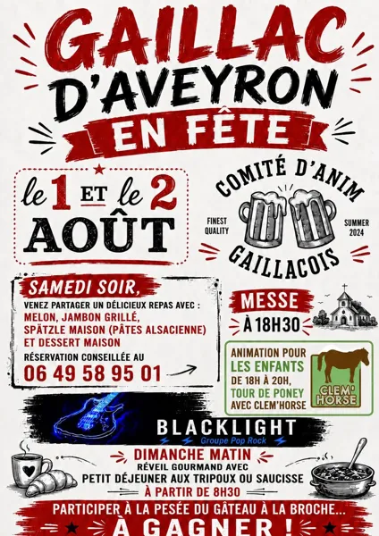 Fête à Gaillac d'Aveyron