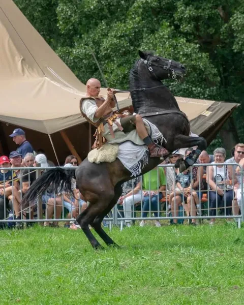 Spectacle équestre Gymnasia Hyppika par la Cie Les portes de l’Histoire