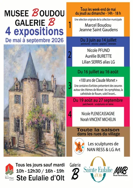 Exposition au Musée Marcel Boudou du 16 juillet au 16 août