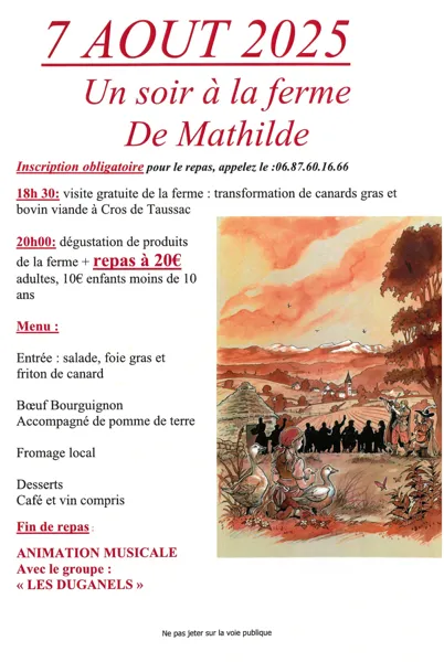 Un soir à la ferme de Mathilde