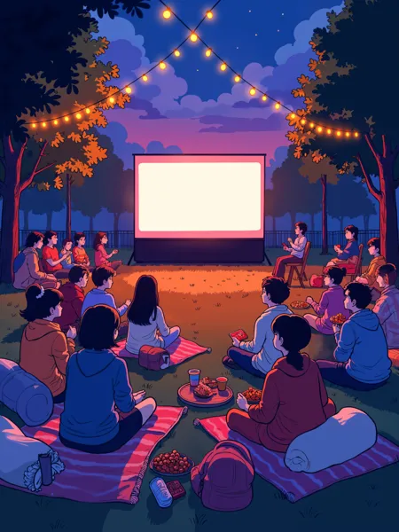 Cinéma en plein air à Montclar