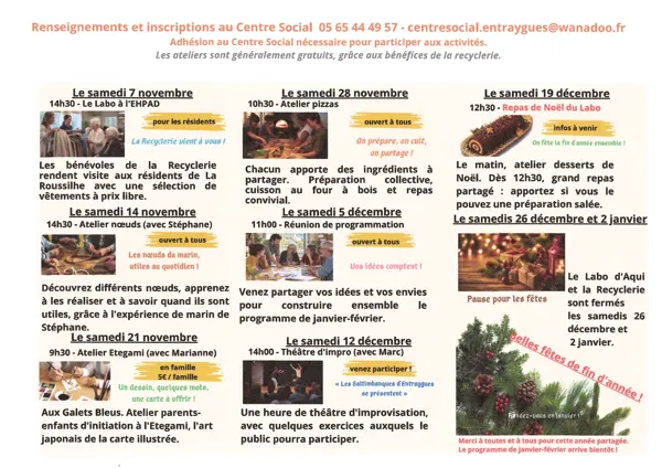Ateliers au Labo d'Aqui