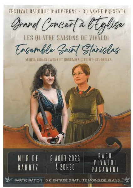 Grand concert du festival Baroque d'Auvergne