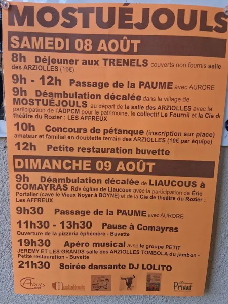 Fête du village de Mostuéjouls