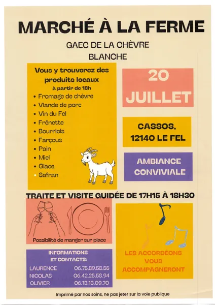GAEC de la Chèvre Blanche - Marché à la ferme