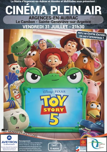 Cinéma en plein air : "Toy Story 5" - Argences ...