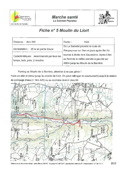 balade du moulin du Liort, OFFICE DE TOURISME AVEYRON SEGALA