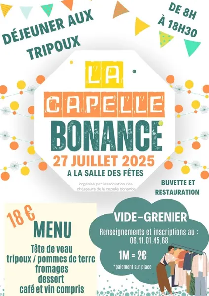 Déjeuner aux Tripoux et tête de veau à la Capelle Bonance
