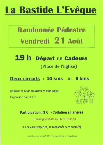 Randonnée semi-nocturne autour de Cadour