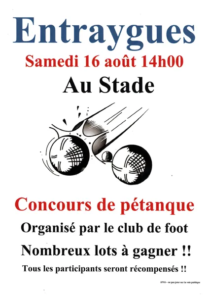 Concours de pétanque