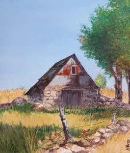 Exposition peintures : les visages de l'aubrac - Maryline BROS