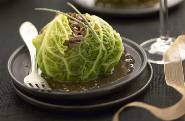 Repas Choux farcis à la Capelle-Bonance