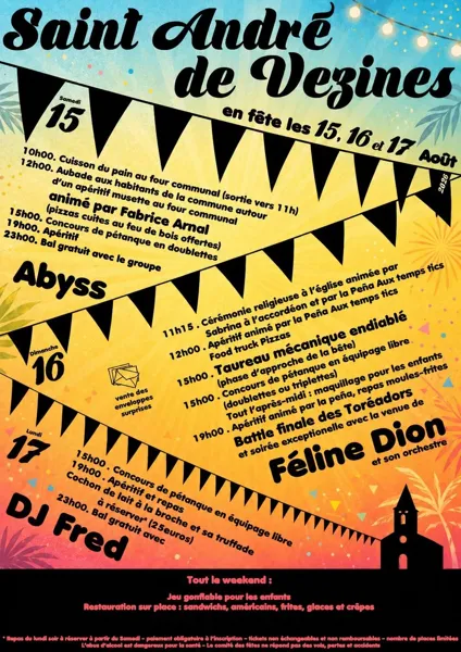 Fête de village St André de Vézines