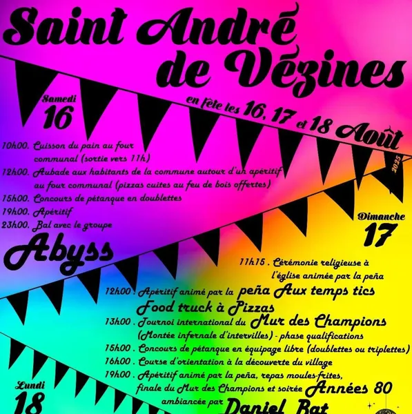 Fête de village St André de Vézines