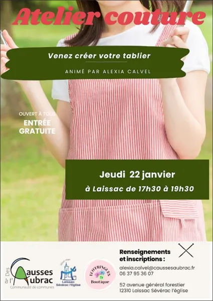 Atelier couture à Laissac