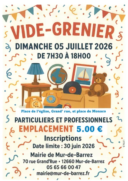Grand Vide Grenier dans le village