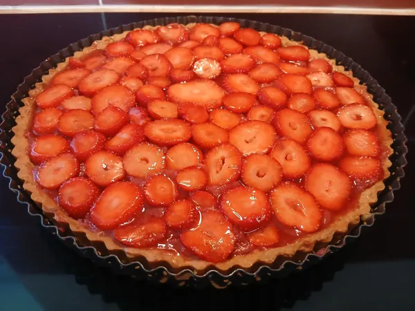 Exemple Dessert à la carte -Tarte aux fraises gourmande