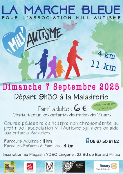 La Marche Bleue - Pour l'association Mill'Autisme