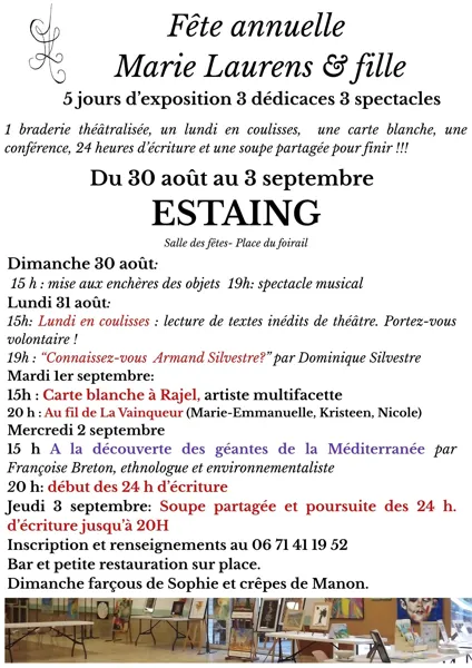Fête annuelle de Marie Laurens & Fille