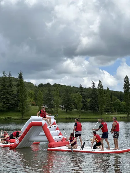 big paddle toboggan, Aquapark de Parisot