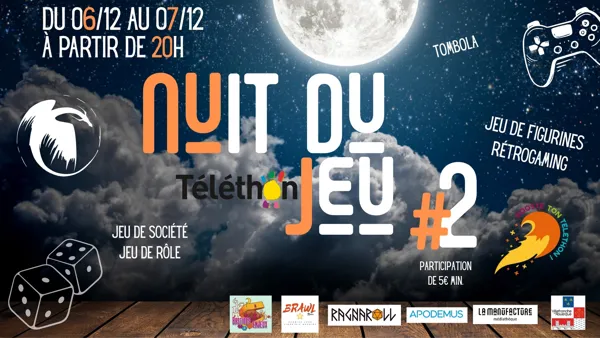 NUIT DU JEU, AU PROFIT DU TELETHON