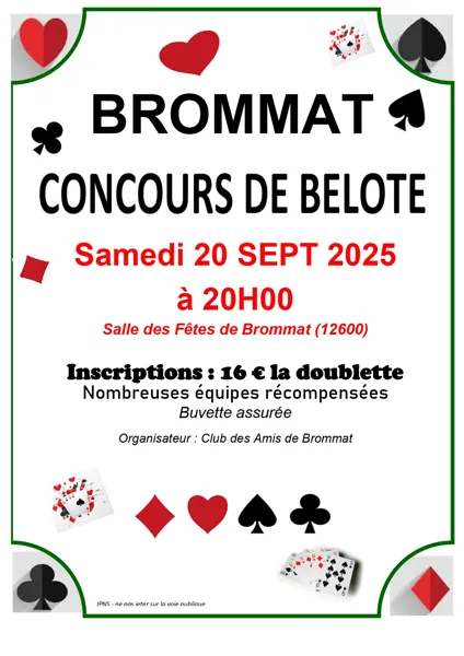 Belote du Club des Amis de Brommat