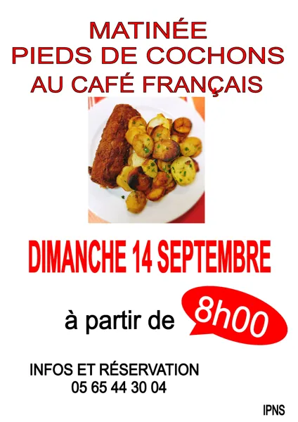 Matinée Pieds de cochons au Café Français