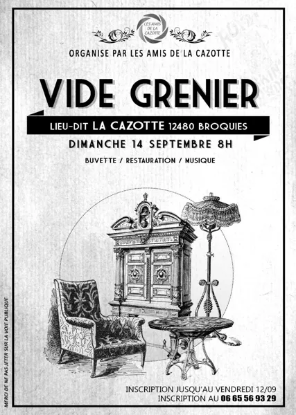 Vide grenier de la Cazotte