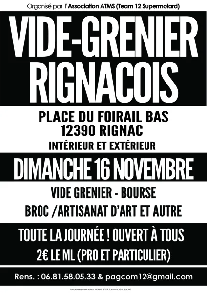 Vide-grenier Rignacois