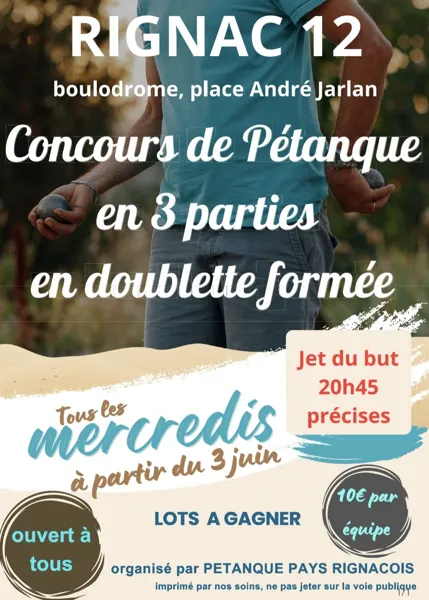 Concours de pétanque