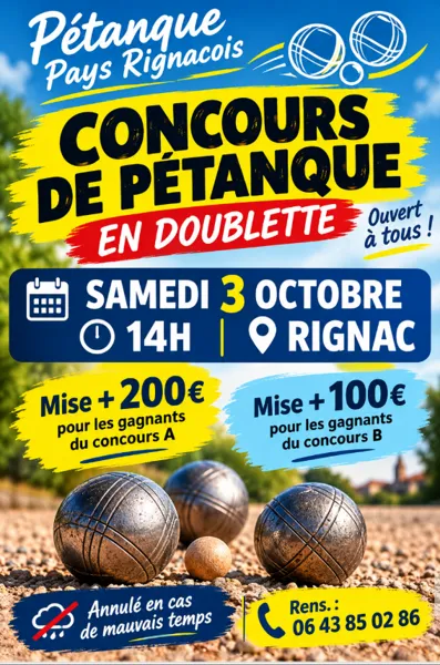 Concours de pétanque