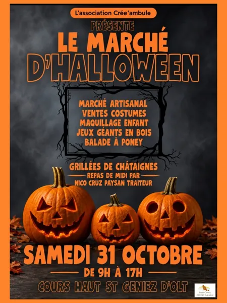 Marché d'Halloween à Saint Geniez d'Olt