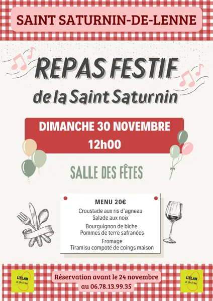 Repas Festif de la St Saturnin