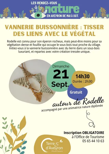 Vannerie buissonnière : tisser des liens avec le végétal - ENS Rodelle