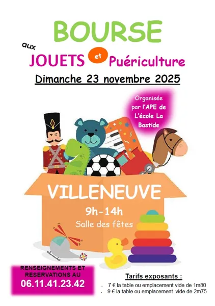 Bourse aux jouets et à la puériculture - Villeneuve