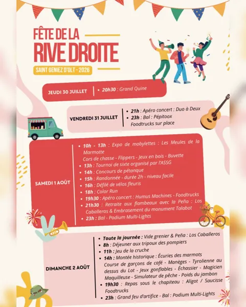 Cartel del evento Fête de la Rive Droite