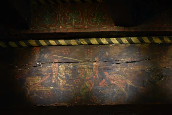 Plafond peint du château de Latour