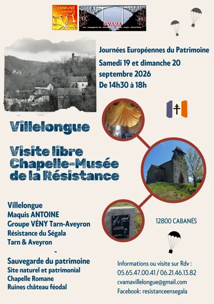 JEP 2026 - Visite de la chapelle-musée de la Résistance de Villelongue