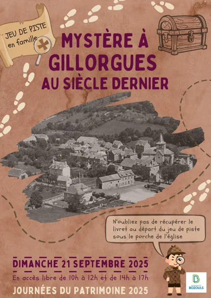 Jeu de piste : « Mystère à Gillorgues village au siècle dernier » - #JEP2025